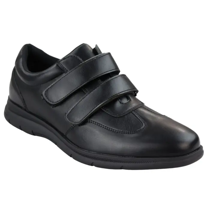 Mens Casual Strap Fastener Slip On Shoes Walking Sneakers - Image 1