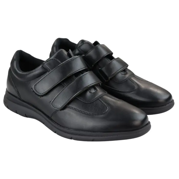 Mens Casual Strap Fastener Slip On Shoes Walking Sneakers - Image 3