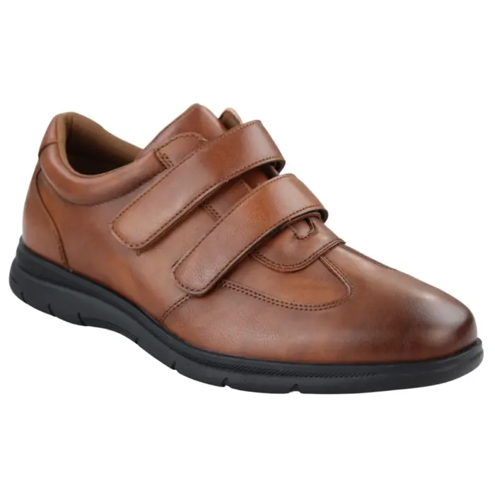 Mens Casual Strap Fastener Slip On Shoes Walking Sneakers - Image 7