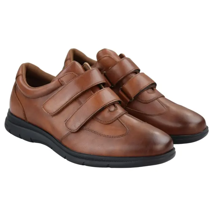 Mens Casual Strap Fastener Slip On Shoes Walking Sneakers - Image 9