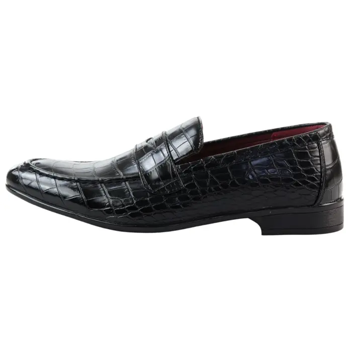 Men's Moccasin Loafers Leather Lined Slip On Formal Dress Shoes - Image 2