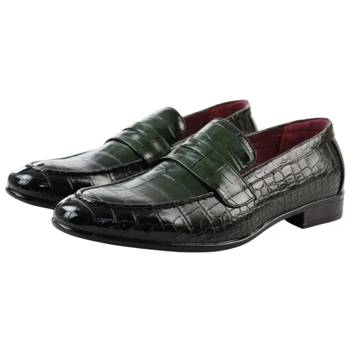 Men's Moccasin Loafers Leather Lined Slip On Formal Dress Shoes - Image 10