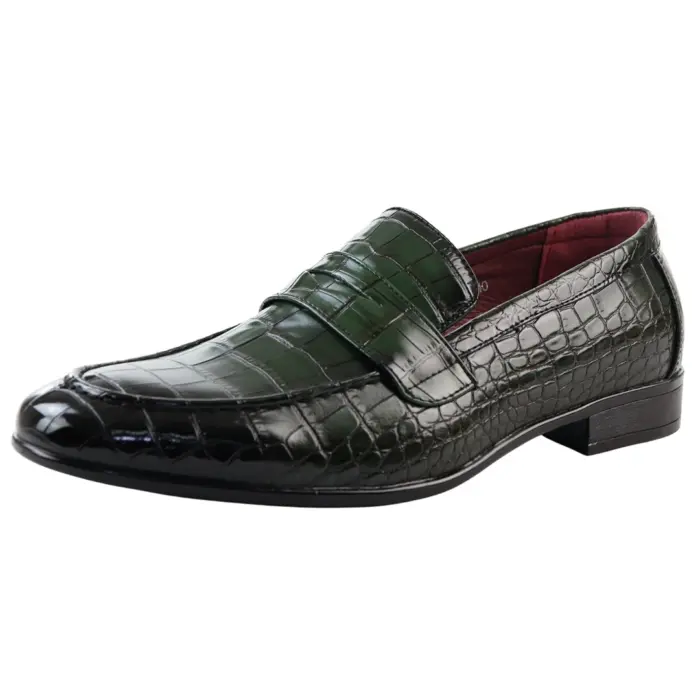 Men's Moccasin Loafers Leather Lined Slip On Formal Dress Shoes - Image 8