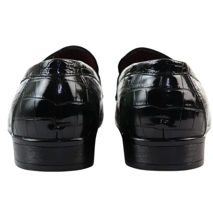 Men's Moccasin Loafers Leather Lined Slip On Formal Dress Shoes - Image 12