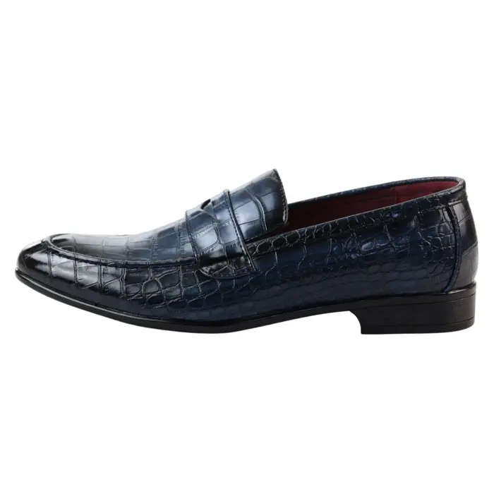 Men's Moccasin Loafers Leather Lined Slip On Formal Dress Shoes - Image 16