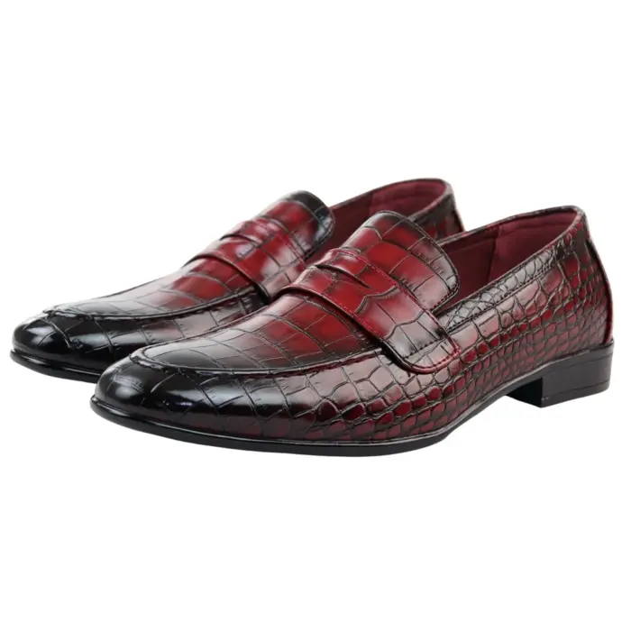 Men's Moccasin Loafers Leather Lined Slip On Formal Dress Shoes - Image 23