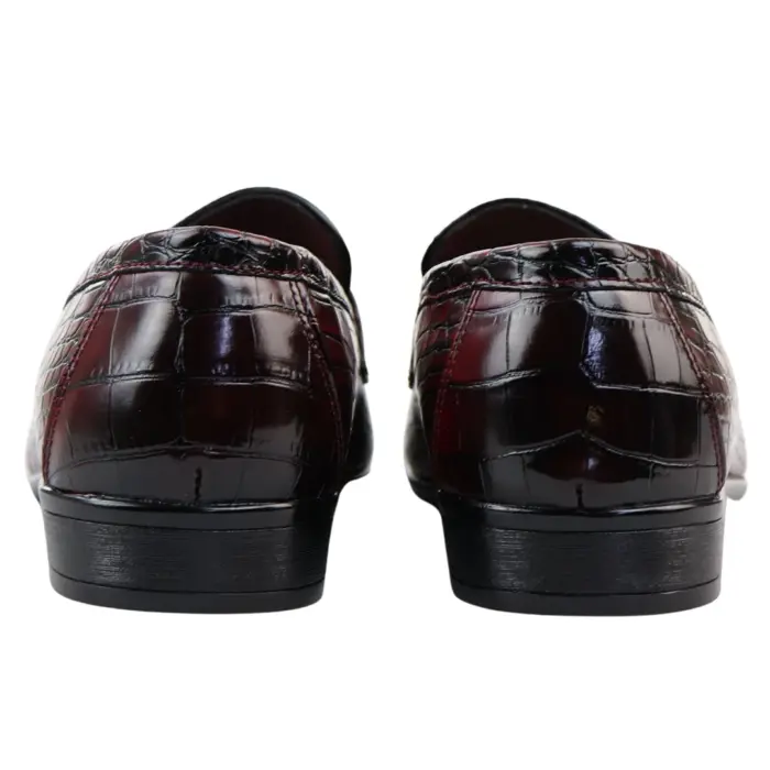Men's Moccasin Loafers Leather Lined Slip On Formal Dress Shoes - Image 25