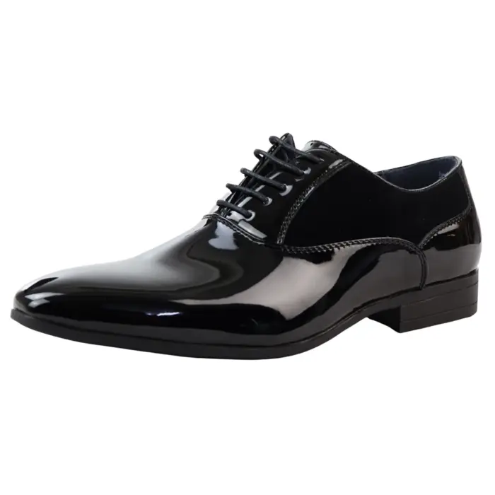 Men's Derby Shoes Oxford Lace Up Formal Dress Shoe - Image 1