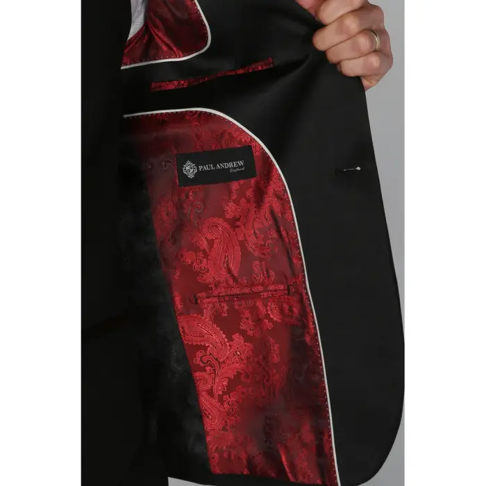 Regent - Men's Black Blazer Wedding Prom - Image 2