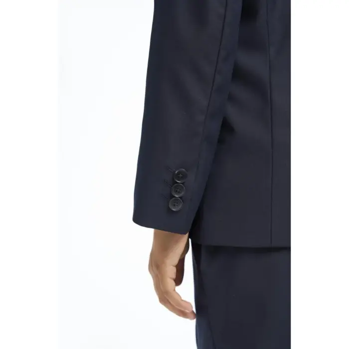Boys Suit Navy 3 Piece Tailored Fit Classic Formal Outfit - Image 4