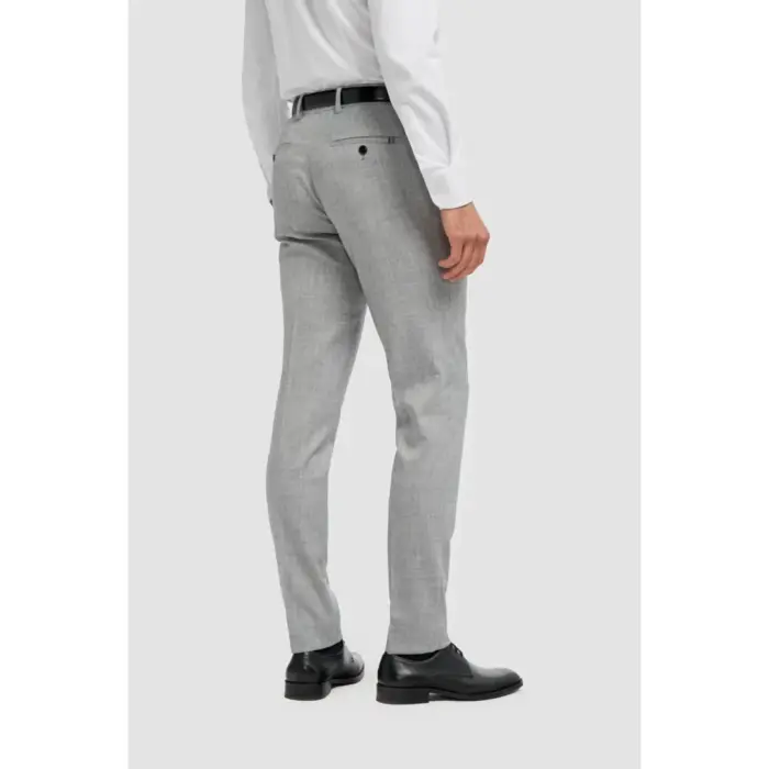 Men's Trousers Grey Classic Formal Suit Pant - Image 2