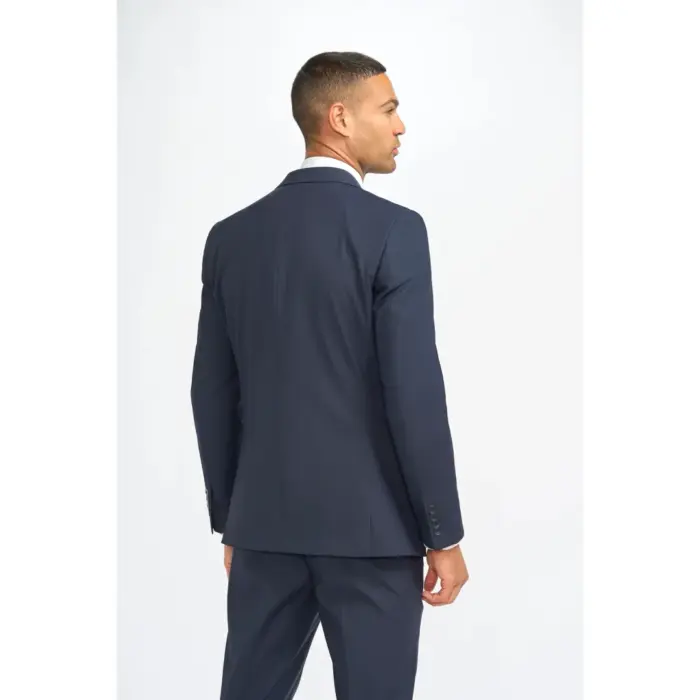 Men's Blazer Navy Tailored Fit Formal Suit Jackets - Image 2
