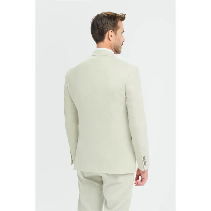 Men's Blazer Sage Green Sport Coat Tailored Fit Summer Suit Jacket - Image 2