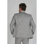 Hugo - Men's Check Grey Blazer Bussiness Office Wear - Image 3