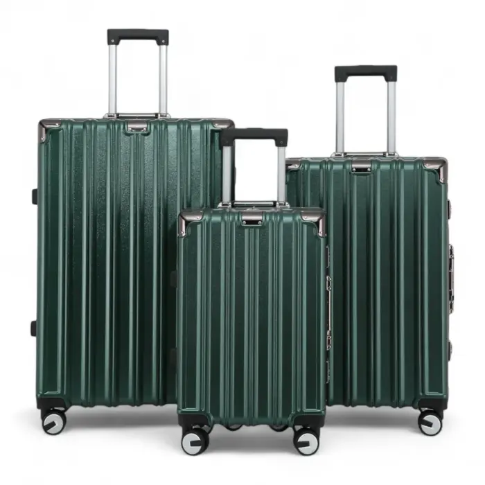 Robust Hard Shell Luggage 8 Wheel Suitcase Set - Image 27