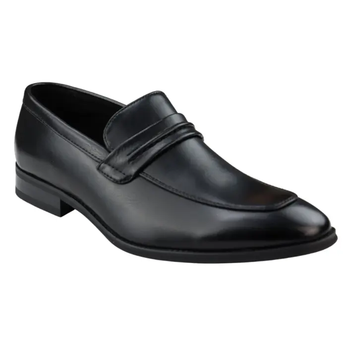 Men's Moccasin Loafers Shoes Leather Lined Slip On Smart Formal Shoe Black Brown - Image 6