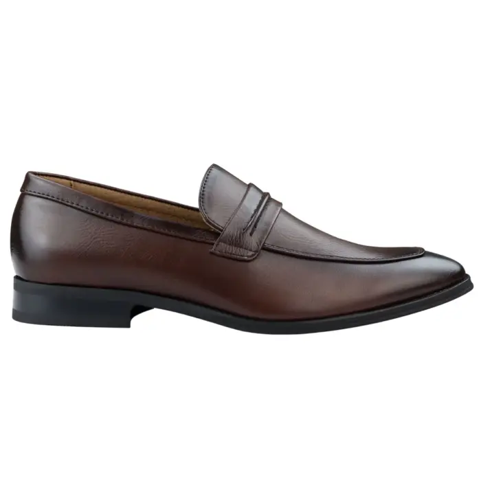 Men's Moccasin Loafers Shoes Leather Lined Slip On Smart Formal Shoe Black Brown - Image 7
