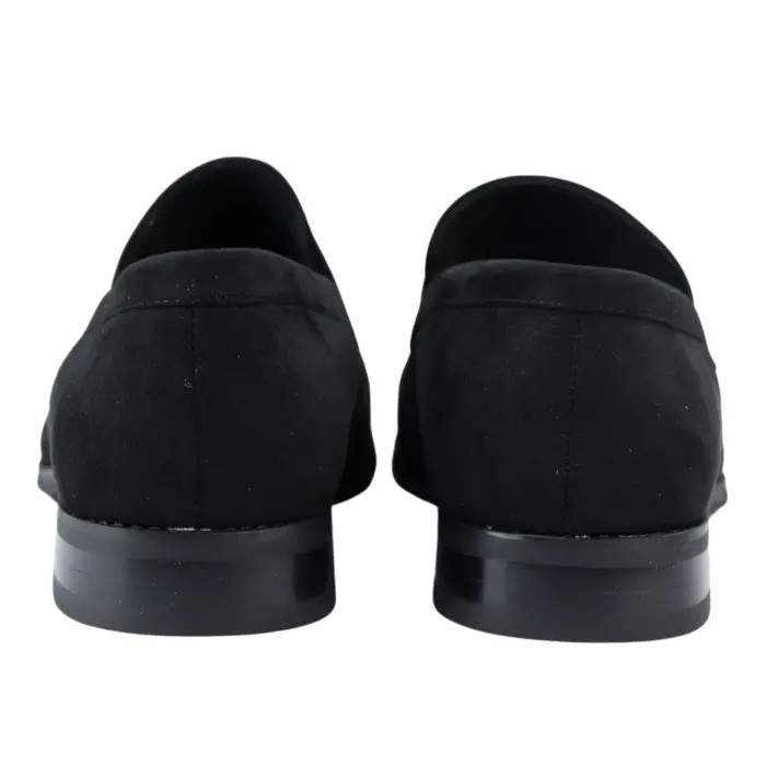 Men's Moccasin Loafers Shoes Leather Lined Slip On Suede Smart Formal Shoe Black Brown - Image 4