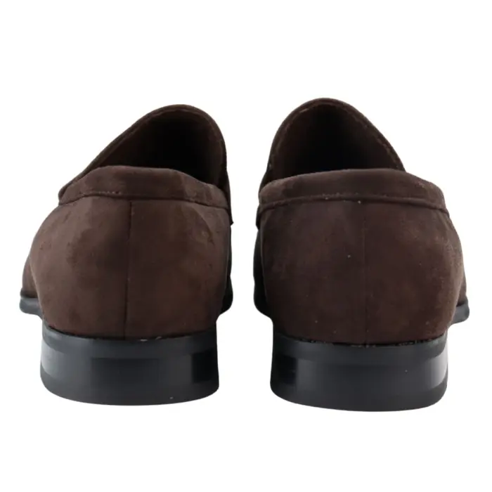 Men's Moccasin Loafers Shoes Leather Lined Slip On Suede Smart Formal Shoe Black Brown - Image 8