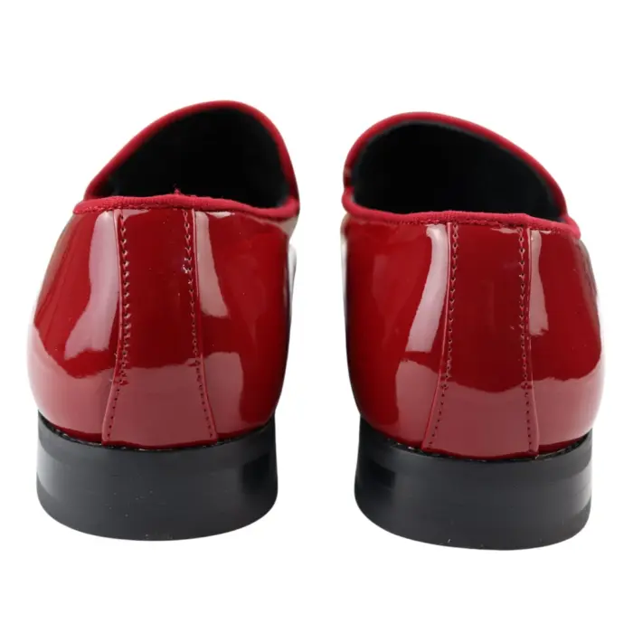 Men's Moccasin Loafers Shoes Leather Lined Slip On Velvet Smart Formal Shoe Black Blue Red - Image 15