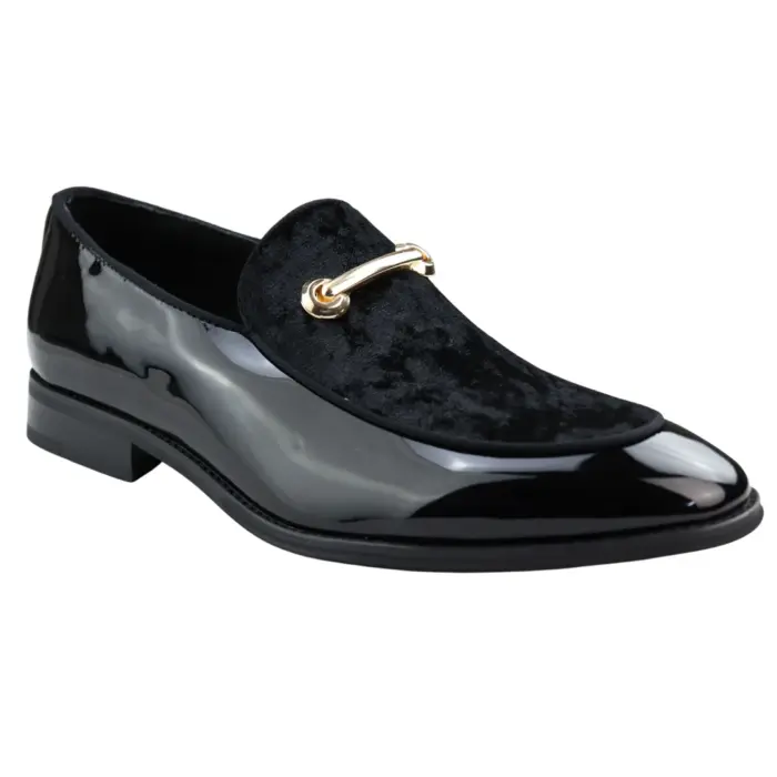 Men's Moccasin Loafers Shoes Leather Lined Slip On Velvet Smart Formal Shoe Black Blue Red - Image 6