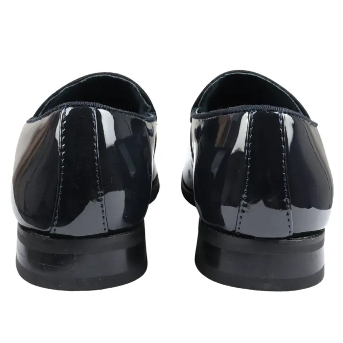 Men's Loafers Slip On Leather Lined Tassel Velvet Detailed Patent Formal Shoe - Image 10