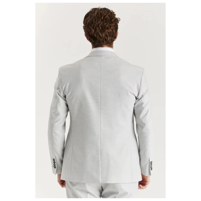 Belmont - Men's Silver Tailored Fit Blazer - Image 3