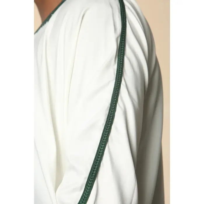Men's Moroccan Thobe Gandoura Short Sleeve Jubba Islamic Clothing Kaftan Eid Robe Arab Embroidery - Image 25