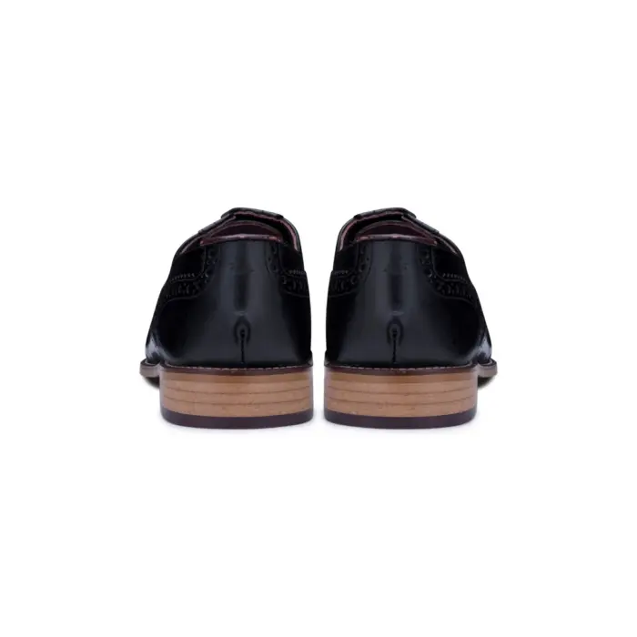 Mens Real Leather Vintage Shoes Brogues 1920s Suede Tweed Laced Shoes Smart Formal - Image 5