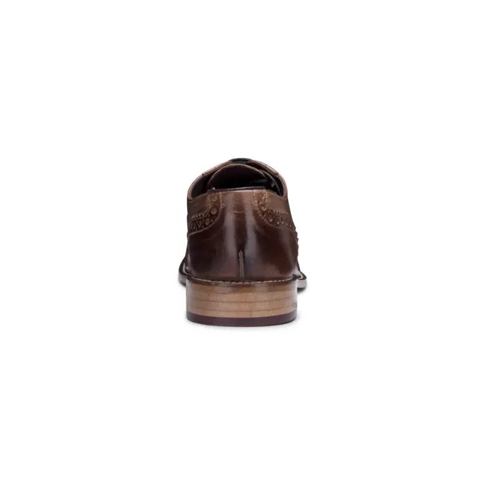 Mens Real Leather Vintage Shoes Brogues 1920s Suede Tweed Laced Shoes Smart Formal - Image 26