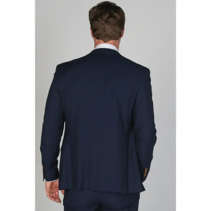 Mayfair- Men's Plain Navy Blazer Weddings & Prom - Image 5