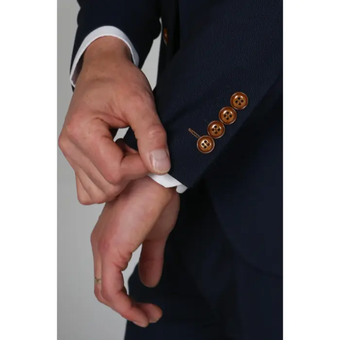 Mayfair- Men's Plain Navy Blazer Weddings & Prom - Image 2