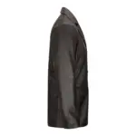 Mens Real Leather Jacket Black Smart Casual Classic Blazer Retro Vintage - Image 3