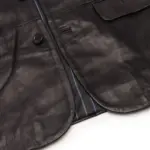 Mens Real Leather Jacket Black Smart Casual Classic Blazer Retro Vintage - Image 4
