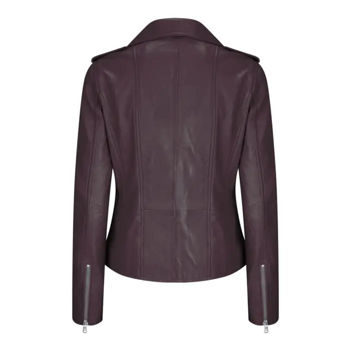 Womens Ladies Real Soft Leather Racing Style Biker Jacket - Image 15
