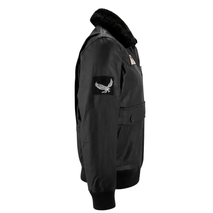 Mens Real Leather US Aviator Air Force Pilot Flying Bomber Jacket - Image 5