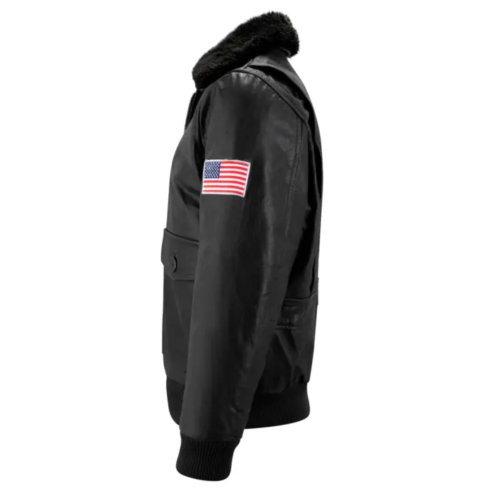Mens Real Leather US Aviator Air Force Pilot Flying Bomber Jacket - Image 6