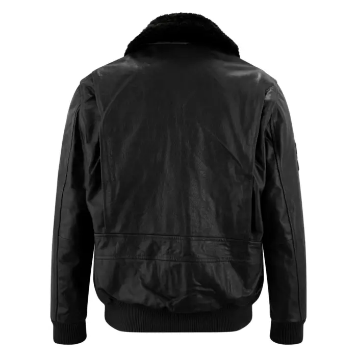 Mens Real Leather US Aviator Air Force Pilot Flying Bomber Jacket - Image 7