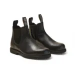 Booma 607 - Black Leather Chelsea Boots - Image 4