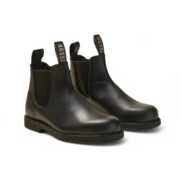Booma 607 - Black Leather Chelsea Boots - Image 4
