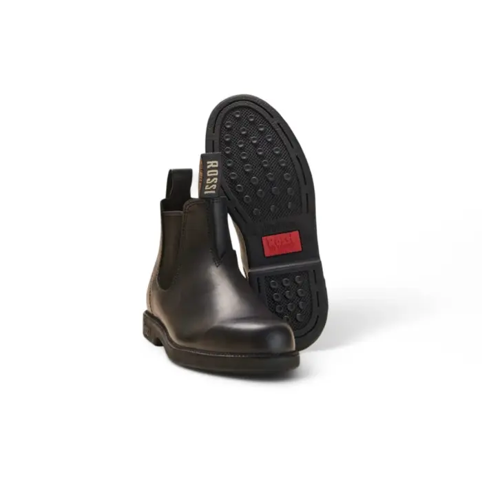 Booma 607 - Black Leather Chelsea Boots - Image 5