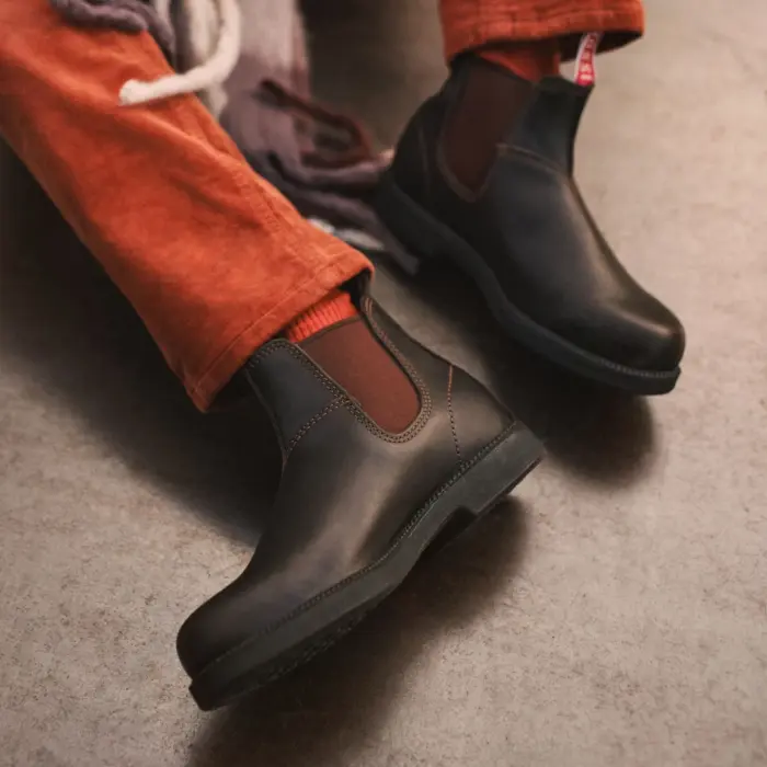 Booma 607 - Brown Leather Chelsea Boots - Image 2