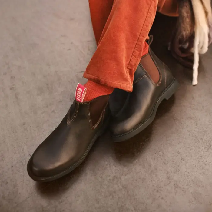 Booma 607 - Brown Leather Chelsea Boots - Image 3