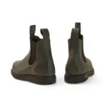 Booma 607 - Olive Green Leather Chelsea Boots - Image 6