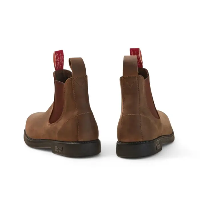 Booma 607 - Rustic Brown Leather Chelsea Boots - Image 4