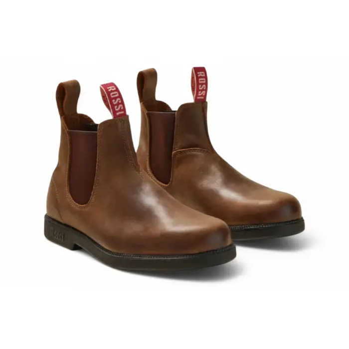 Booma 607 - Tan Brown Leather Chelsea Boots - Image 4