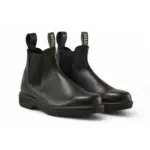 Endura 301 - Black Leather Chelsea Boots - Image 2