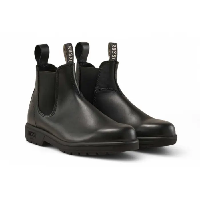 Endura 301 - Black Leather Chelsea Boots - Image 2