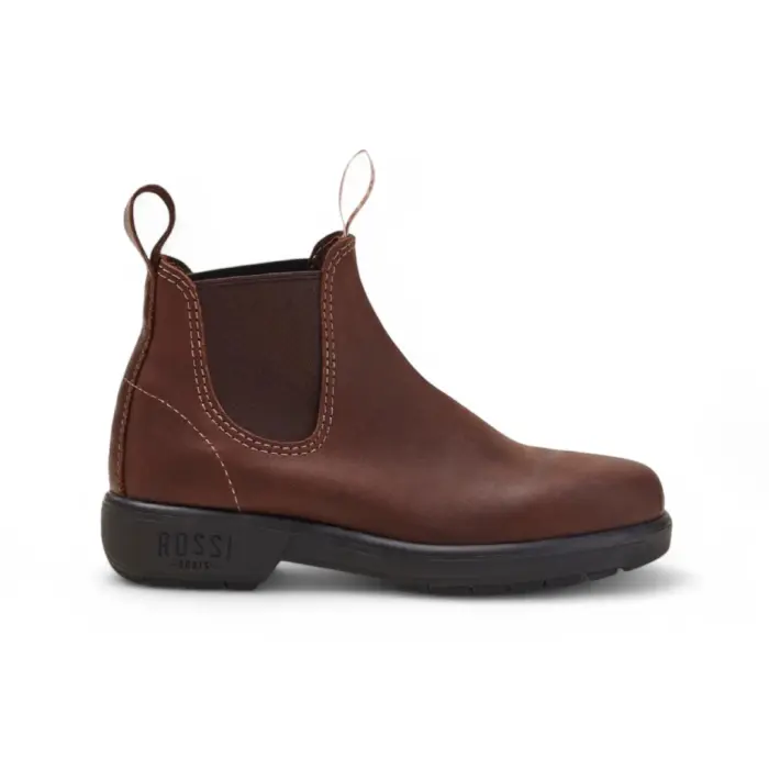 Endura 303 - Redwood Brown Leather Chelsea Boots - Image 1