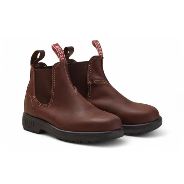 Endura 303 - Redwood Brown Leather Chelsea Boots - Image 2